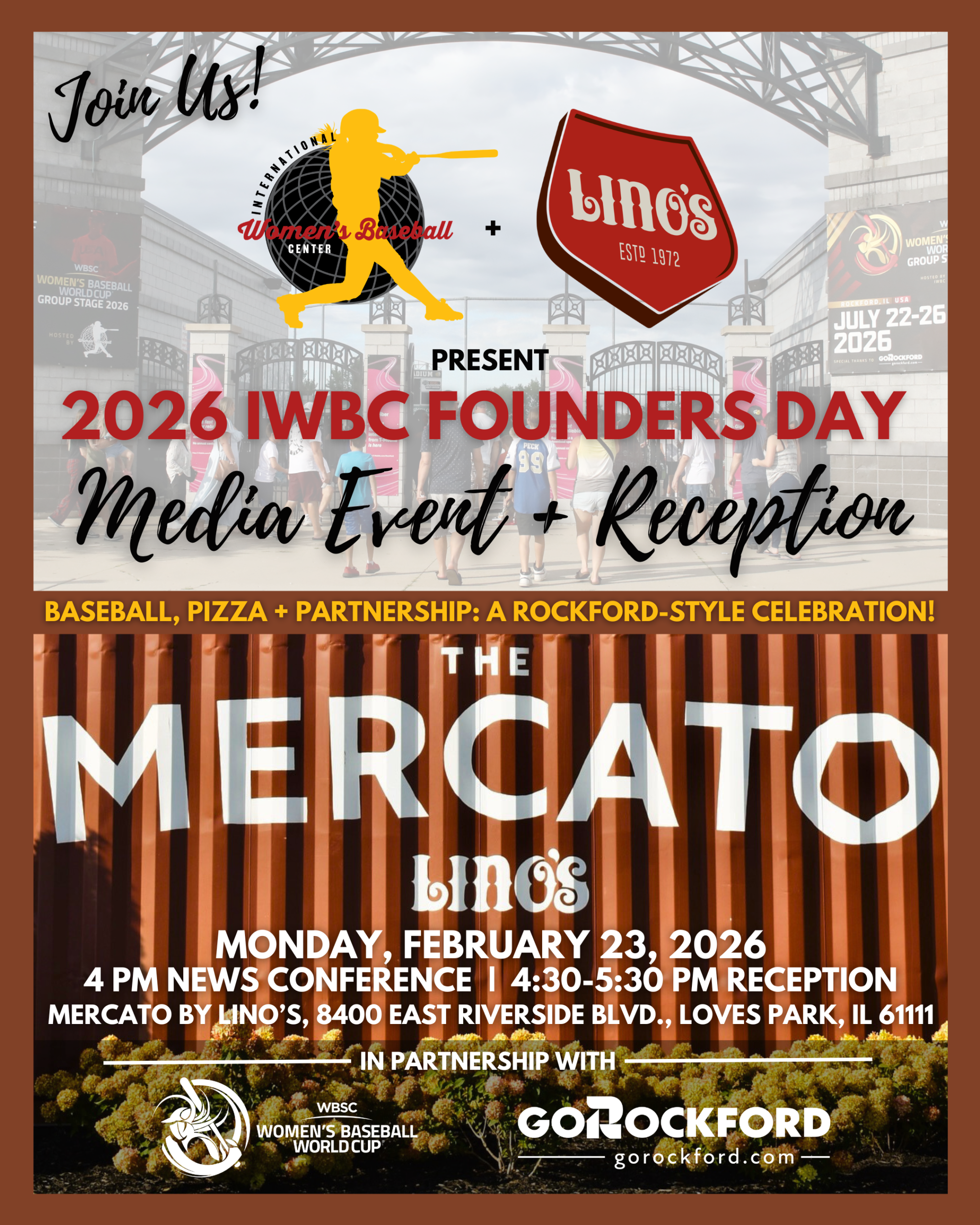 Baseball, pizza, and partnership, join the International Women’s Baseball Center 